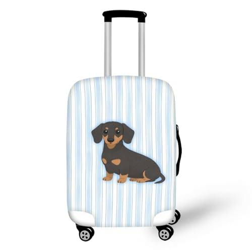 Housse valise XL chien noir pour protéger et repérer votre bagage