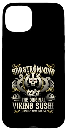 Surströmming Challenge Viking Sushi - Pez Volador Carcasa para iPhone 15 Plus