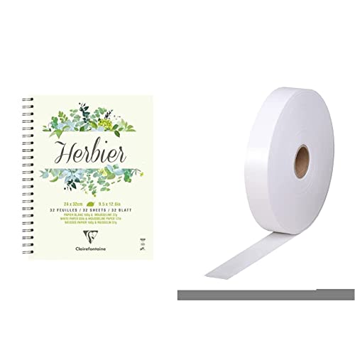 Herbier Clairefontaine 975180C et kraft gommé pour classer vos feuilles séchées en balade