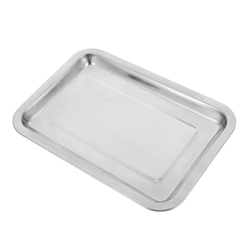 Garneck Sanitary Lab Sample Trays Stainless Steel Spill Containment Trays for Research Tattoo Use