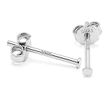 Silver925 フラット スタッドピアス シルバー1.5mm