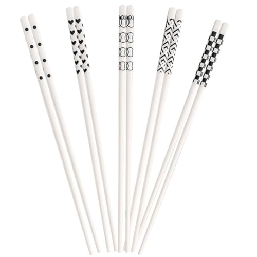 Palillos de cerámica creativos Zerodeko cubiertos reutilizables elegantes 2