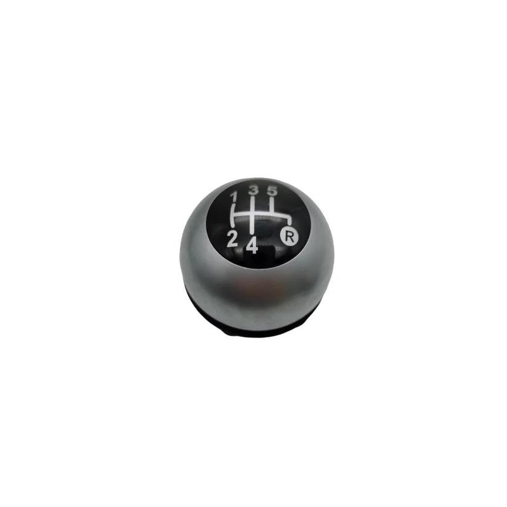 POANBCGY Shift Ball Joint 5 6 Speed Car Shift Knob Gear Knob for Fiat 500 Car Styling Auto Accessories(Silver 5 Speed)