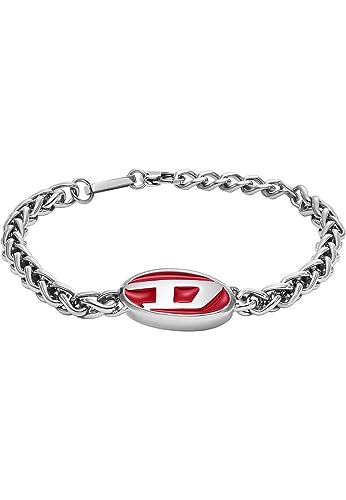 Diesel Herrenarmband in 2 Farben aus Edelstahl mit Karabinerverschluss – Ansicht 1