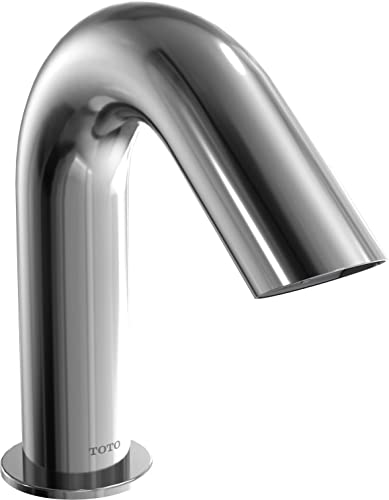TOTO TTLE28002U1CP Standard R ECOPOWER or AC Powered 0.5 GPM Single Hole Touchless Bathroom Faucet Spout with 10 Second On-Demand Flow Polished Chrome
