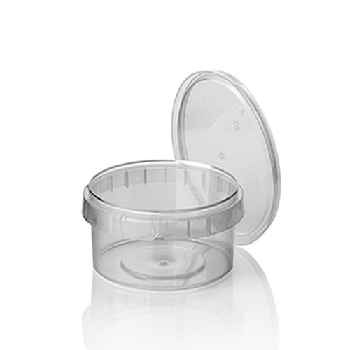 Papstar 40 Bicchieri per Alimenti Sottili, PP 480 ML Ø 11,8 cm · 7 cm Trasparente con Chiusura Originale, riceverete 7 Confezioni da 40 Pezzi (Totale 280 Pezzi)