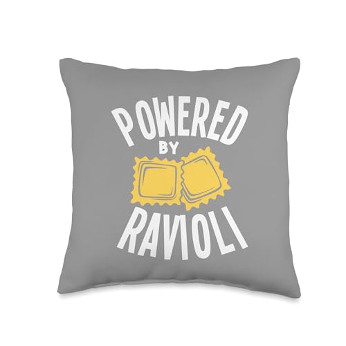 Ravioli Italian Food Pasta Powered By Ravioli Throw Pillow
