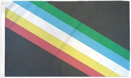Alternative Novelties Pack of 2 Disability Pride Flags 3x5 Ft, Polyester Pride Flags with Brass Grommets, Double Stitched, Indoor Outdoor Banners