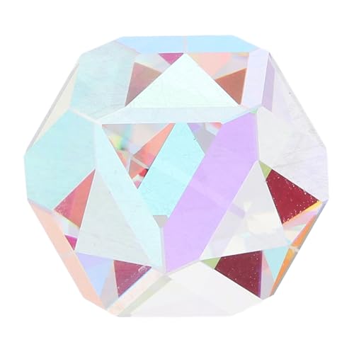 Cabilock Optical Glass Dispersion Prism Physics Photography Prism for Science Education Prisma