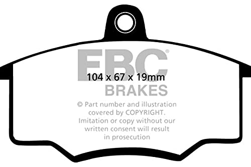EBC Brakes DP4656 Blackstuff Brake Pads, Black