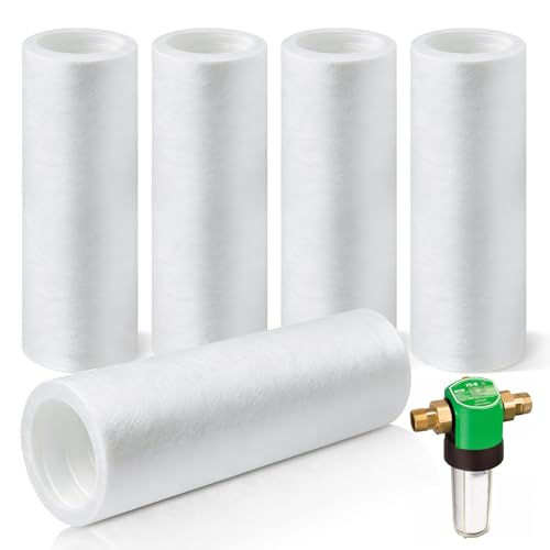 RAFIYU 5 Stück Ersatzfilter für Grünbeck Wasserfilter 50 m Water Filter Ersatzfilter Ohne Schutzglocke Hauswasserfilter Ersatz Kerzenfilter für Grünbeck Feinfilter