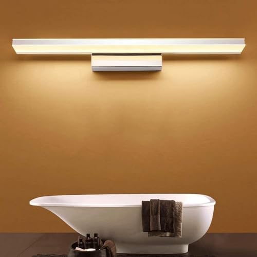 Luz de espejo Luz frontal de espejo LED, Linterna de pared de baño, Luces de maquillaje, Lámpara de gabinete de espejo minimalista moderna Fácil instalación Iluminación de pared de espejo Lámpara de d