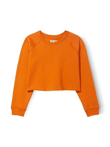 Happy Nation Girls Fleece Crop Crewneck Sweatshirt