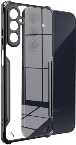 Image of Spazy Case Samsung Galaxy A35 5G Back Cover | Transparent Crystal Clear Hard PC Back Case with TPU Bumper, Drop Protection Case Cover for Samsung Galaxy A35 5G