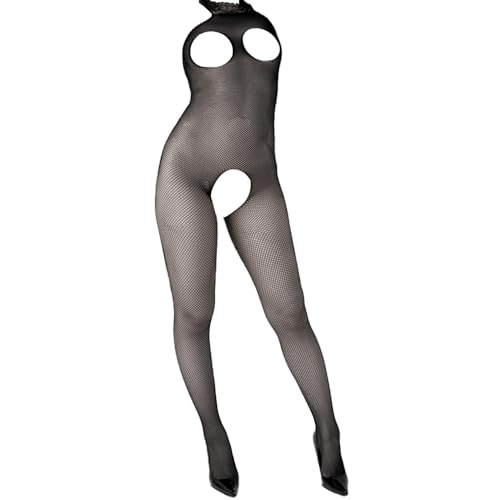 [Andre Shop] チェストクロッチオープンボディストッキング ボディストッキング ランジェリー セクシー 胸開き 穴開き オープンクロッチ 股開き シースルー - 画像1