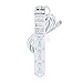 Leviton 5306M-1S5 Medical Grade Surge Protective Power Strip, 15-Amp, 125-volt, 6-Outlets, 15-Feet Cord Length