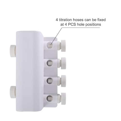 Aquarium Soft Tube Fixture Holder, ABS Fish Tank Dosing 4 Way Tube Holder Tubling For Holding Dosing Pump Soft Hose - Image 2