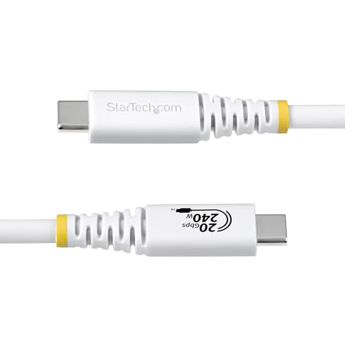 StarTech.com Câble USB 4 de 2 20 Gbps Câble USB C Certifié USB IF PD EPR DP 1.4 4K 120 Hz Gaine TPE Cordon USB C 2 USB C USB - vue 4