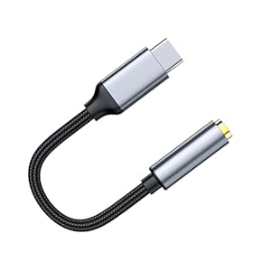 3.5mm 1/8 Inch Aux to USB C Audio Headphone Jack Adapter – Type C/USBC to Aux Converter Dongle Cable for iPhone 15/16, iPad, MacBook, Samsung Galaxy, Google Pixel, Moto, LG, PC, Laptop