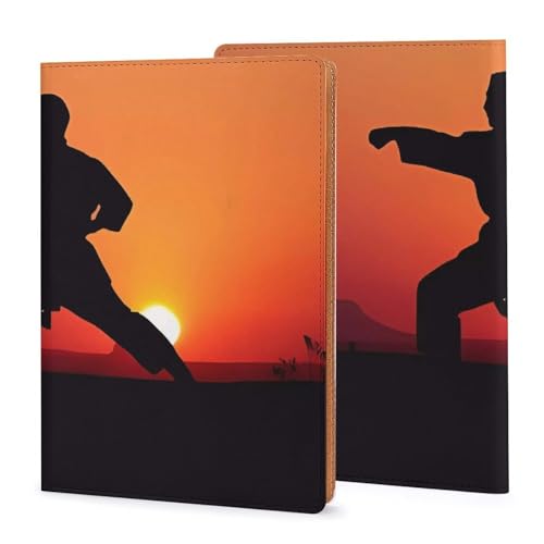 Couverture A5 Karaté en similicuir PU haut de gamme pour carnet de notes