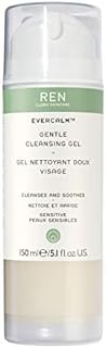 REN Clean Skincare - Evercalm Gentle Cleansing Gel - Makeup Melting Natural Facial Cleanser Gel and Wash for Sensitive Skin 150 ml