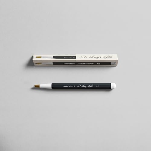 Image of LEUCHTTURM1917 Gel Pen Drehgriffel No.1 Black | Document Proof Black Ink, Twist Mechanism, Drehgriffel No. 1, 0.5mm Tip, Smooth Writing, Gift