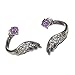 Angel Wing Ear Studs with Sparkling Crystal Detail Rhinestones Piercing Earrings for Fashion Jewelry Lovers Elegant