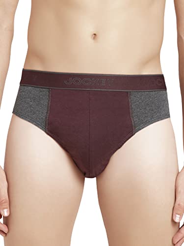 Image of Jockey 8037 Men Super Combed Cotton Solid Brief with Ultrasoft Waistband