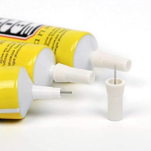 Image of Pack of 3 E8000 Multi-Purpose Transparent Adhesive Glue for Jewelry, Resin Crafts, Glass Touch Screen Repair (Yellow) -50 ML
