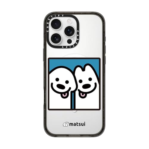 CASETiFY (�P�[�X�e�B�t�@�C) �C���p�N�g�P�[�X iPhone 16 Pro Max�p [8.2�t�B�[�g4�{�̌R�p�O���[�h�̗����ɑ΂���ی�/Magsafe�Ή�] - Cheek-to-Cheek - �N���A�u���b�N