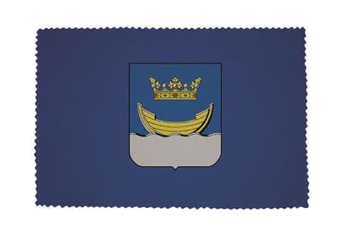 U24 Brillenputztuch Helsinki Fahne Flagge Glasreinigungstuch Microfasertuch