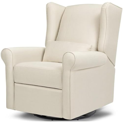 Image of Davinci Hayden Recliner and Swivel Glider in Natural Oat, Greenguard Gold & CertiPUR-US Certified