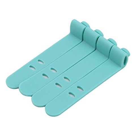Underleaf Organizer for Wire Management,Silicone Reusable Fastening Cable Strap for Wire Management, Earphone Cable, Date Cable, Cord Cables,Green Cover
