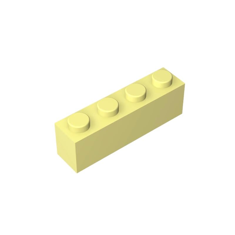 3010 Basic Bricks Brick 1x4 50 Pieces GDS-534 Compatible with Lego Building Blocks Color:Bright Light Yellow