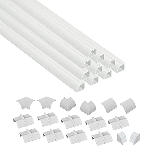 D-Line White Corner Cable Concealer Multipack