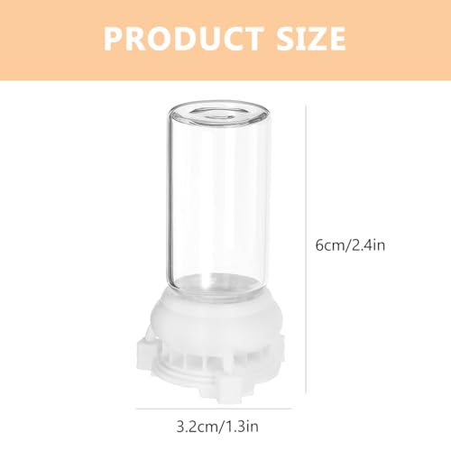 Garneck Mini Ameisentränke Und Futterspender Set – 2 Stück 10 Ml Transparente Kunststoff Ameisenfarm Zubehör Für Optimale Wasser- Und Nahrungsversorgung in Ihrem Ameisennest