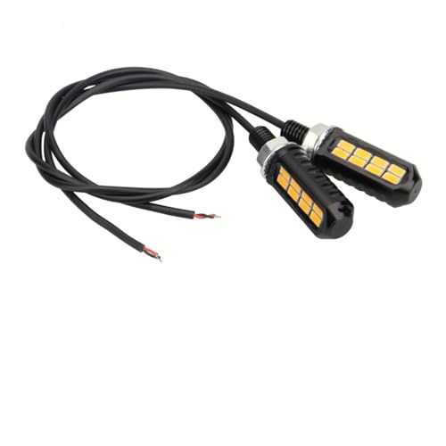 Clignotants LED ambre 12V et feu stop arrière pour moto custom et Café Racer