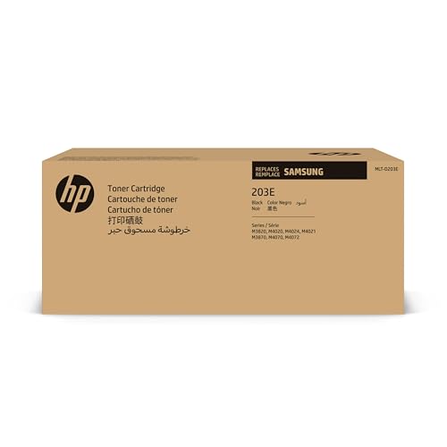 Samsung MLT-D203E, SU885A, Negro, Cartucho Tóner de Alta Capacidad Original, de 10.000 páginas, compatible con impresoras Samsung LaserJet ProXpress Serie M3325, M3820 y M4020 🔥