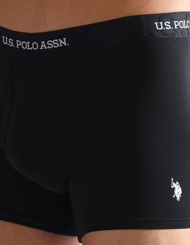 Image of U.S. Polo ASSN. Mens ET007 Anti Microbial Essential Long Underwear Trunk with Pouch Opening -Pack of 1