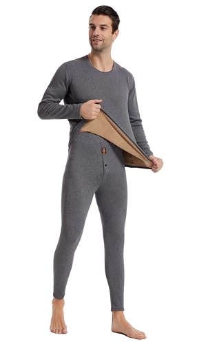 Ensemble sous-vêtement thermique homme en velours de luxe TRIFOLIUM