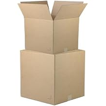 The Boxery 7"x7"x7" Brown/Kraft Corrugated Cardboard Shipping Boxes 25-Pack | Mailing, Packing, Moving & Storage for Business/Home Durable - Eco-Friendly, Recyclable - Made in the USA