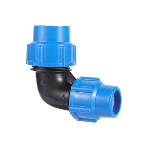 ZINTCBLGE - Raccord de conversion coudé 25-20/32-25 mm, raccord rapide réducteur for tuyau PE/PVC, raccords d'irrigation for serres agricoles et jardins(32-25)