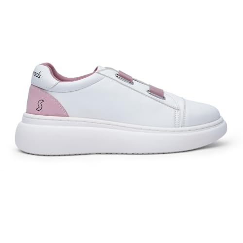 Image of SOLETHREADS Peach Sneakers for Women|Casual Shoes|Comfortable|Stylish|Trendy| Lightweight |Party Shoes for Women