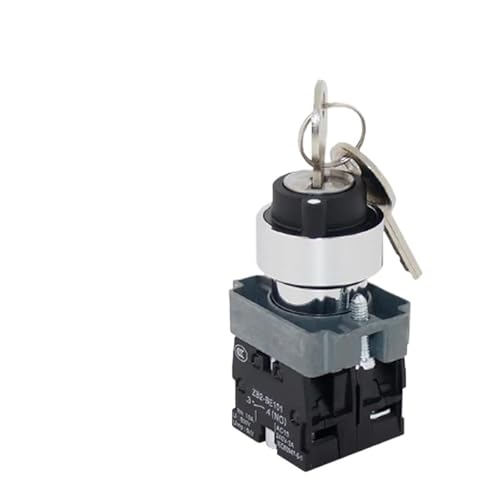 Selector de bloqueo XB2-BG33 para proteger el arranque de maquinaria en talleres