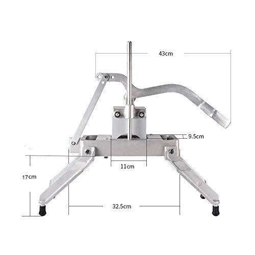 Yuewo Multifunctional Aluminum Die-Casting Fruit Slicer Manual Fruit And Vegetable Slicer Vegetable Cutting Machine Onion Slicer (A) #TOP3