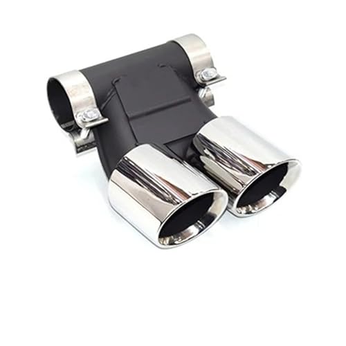 Tuyau d'échappement carré embout silencieux acier inoxydable noir pour Cayman 981 987 718
