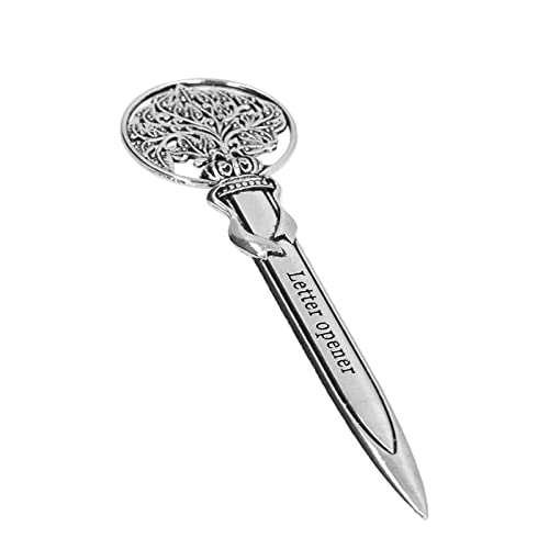 KooingTech Brieföffner Edel, Letter Opener, Retro-Umschlagöffnermesser Mit Gravur BrieföFfner Zum öFfnen Von BriefumschläGen BüRomaterial