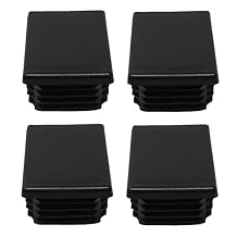 Black Plastic 2" x3 inch Rectangle Tubing End Cap Plug Insert, Finishing Plug, Pipe End Cap, Durable Chair Glide Universal 4