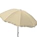 Produktbild Strandschirm 160cm knickbar Polyester versch. Farben Sonnenschirm Gartenschirm, Farbe:beige
