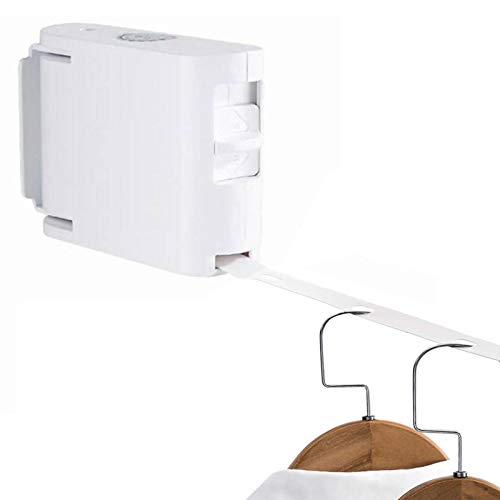 Laundry Rack, Retractable Clothesline, Portable Heavy Duty Indoor And Outdoor Clothes Drying Rack, Retracting Hanging Laundry Line - Easy Installation Can Bear 25Kg